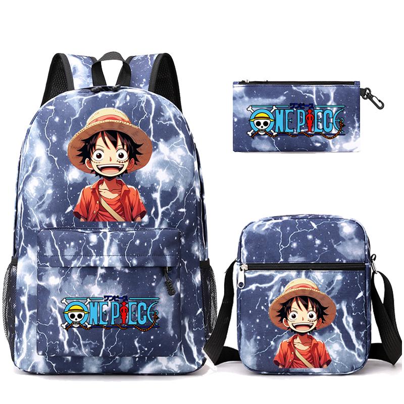 3 шт./компл. аниме цельная сумка большой емкости унисекс рюкзак с наплечной сумкой пенал для студента для девочки мальчика студенческий повседневный рюкзак для отдыха