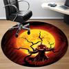 1pc Pumpkin Moon Office Round Area Rug, Under Office Chairs Bedroom Living Room Home Decor, Room Deco, Available in Various Sizes