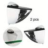 2pcs Adjustable Zinc Alloy Glass Shelf Holder Home Improvement Clamp Brackets Chrome Kit Bathroom Support Clamps Bracket Shelves Holder