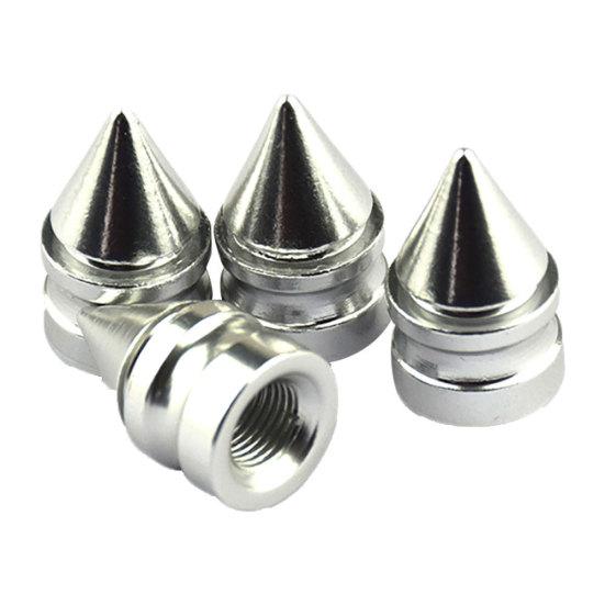 4 шт. стильный металлический корпус в форме башни, автомобильное колесо, воздушный клапан, пылезащитные колпачки, крышка