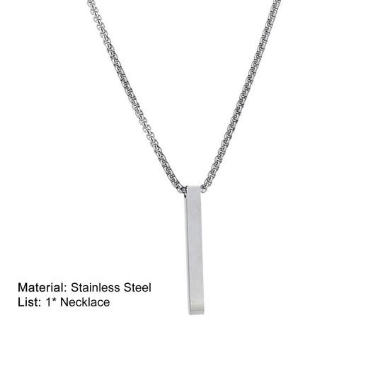 Мужское ожерелье из нержавеющей стали, однотонная цепочка, мужской кулон, подарок