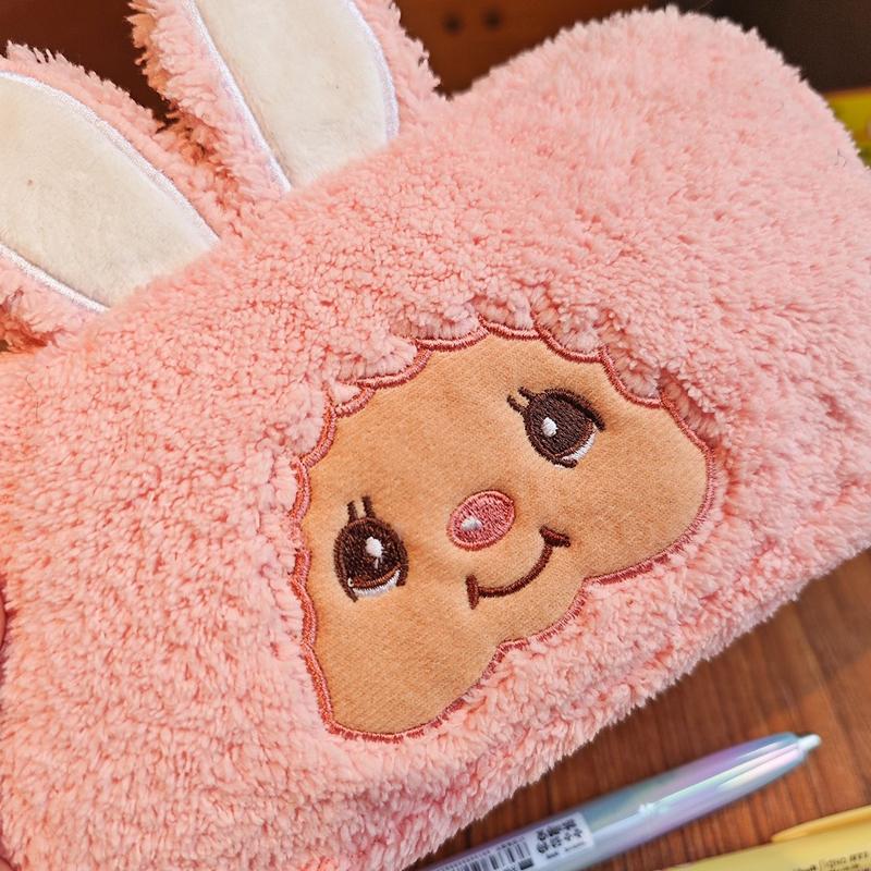 Monchichi Stationery Storage Bag Cute Monkiki Pencil Case Monchhiki Pouch Storage Student Gifts Kawaii Cosmetics Storage Bag