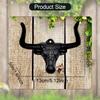 Cowboy Hat Hook Holder Bull Head Sculpture Multipurpose Iron Art Ornament Metal Wall