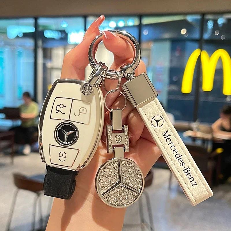 CRY1 New TPU Car Smart Key Case Cover Shell for Mercedes Benz A B C E GL S GLA GLK CLS Class AMG W204 W205 W212 W463 W176 Accessories