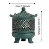 Курильница Gutta Disc, китайская дзенская винтажная трехногая курильница, керамическая чайная церемония, украшения для дома в стиле дзен