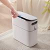 Auto Packing Trash Can with Lid, Large Paper Bin for Kitchen Bathroom Home, Narrow Space Waste Container