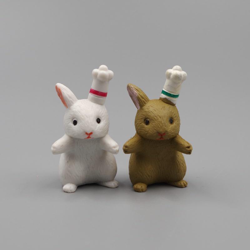 12 шт. милые мини-кролики, украшения, миниатюрные фигурки животных, зайцы, украшения для сада, аксессуары для микроландшафта