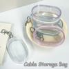 1 шт. Сумка для хранения кабеля для наушников, защитный чехол, органайзер, портативная коробка для хранения кабеля