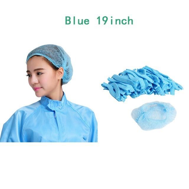 100pcs/Pack Disposable Hair Head Covers Net Bouffant Dustproof Anti Dust Caps Breathable Shower Hats