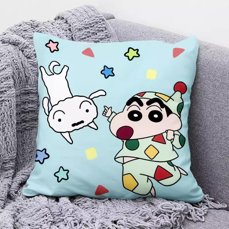 Милые наволочки с мультяшным принтом Crayon Shin-chan для уютного сна! Наволочка для диванной подушки, украшение комнаты, подарки