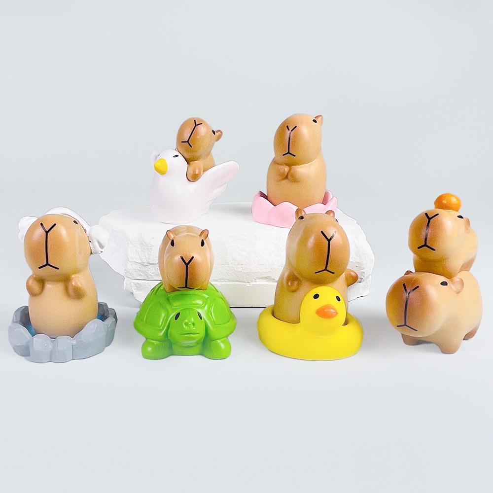 Черепаха Круг Плавание Мотоцикл Гигантский Гусь Лотос Капибара Орнамент Модель