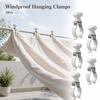 5Pcs Stainless Steel Windproof Hanging Clamps Non-slip Laundry Clothespins  Blanket