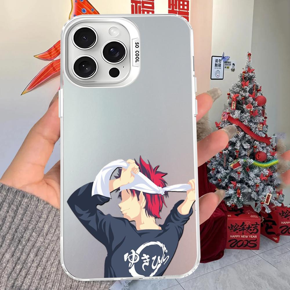 Чехол для телефона Soma Yukihira Food Wars Shokugeki no Soma Аниме Для iPhone16 15 14131211ProMax X XR87Plus Матовый Ударопрочный Задняя крышка