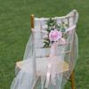 Outdoor Wedding Decoration Rose Chair Back Flower Wedding Car Mirror Flower Wedding Corridor Hotel Chair Back Flower