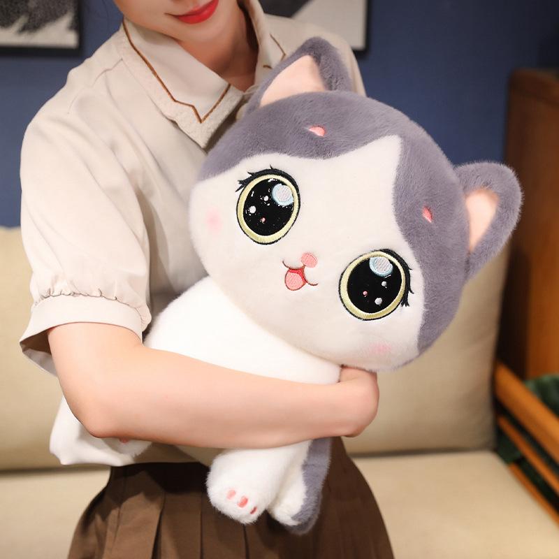 Милый новый котенок плюшевая кукла сидящий котенок симуляция кошки игрушка детская кровать успокаивающая милая кукла