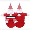 Рождественский милый кот в шляпе для крупных собак Санта Клаус одежда для питомцев одежда пальто для собаки костюм для косплея