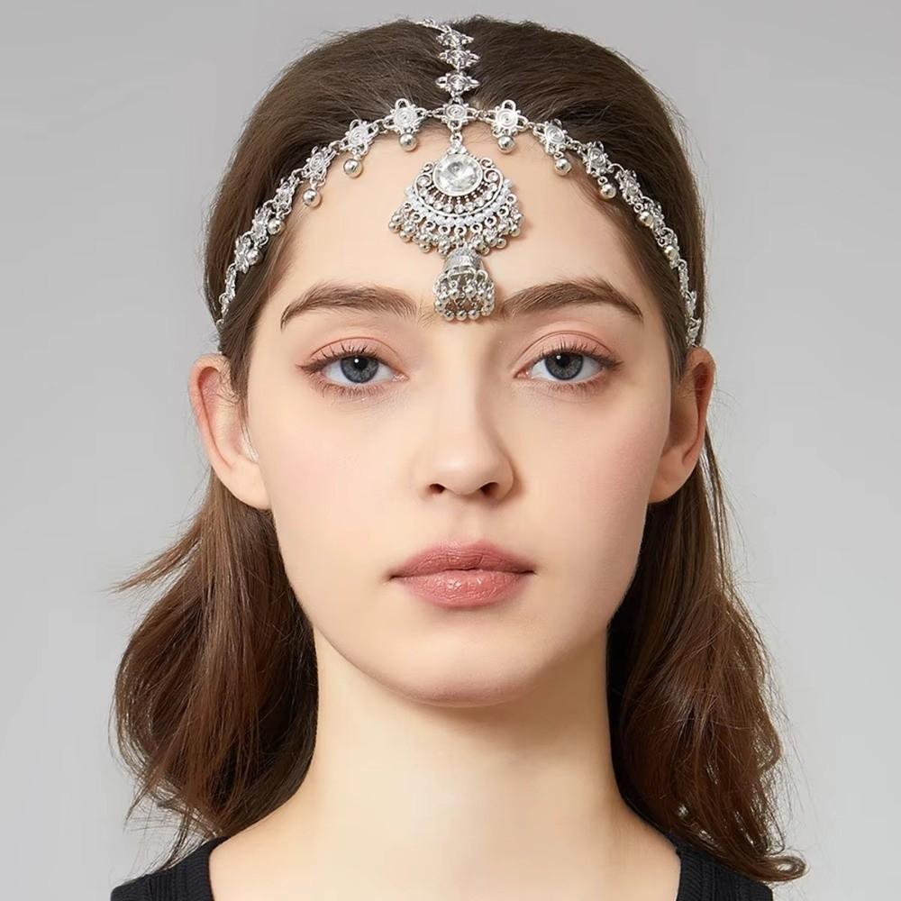 Multifunctional Forehead Pendant Elegant Forehead Pendant Beads Tassel Hair Accessories