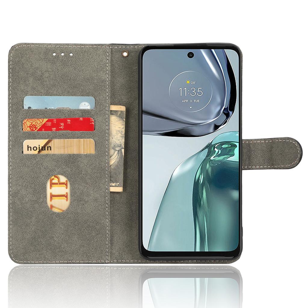 Для Motorola Moto G62 5G Кожаный чехол-бумажник с блокировкой RFID и подставкой