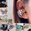 1 шт. Наушник-клипса с блестящим декором из стразов, простая установка, защелкивающийся дизайн, декоративный зажим для наушников для DIY