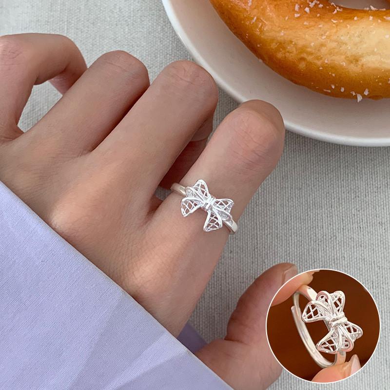 Butterfly Unique Adjustable Knot Floral Ring Collection Stylish Copper Geometric Design For Daily Wear