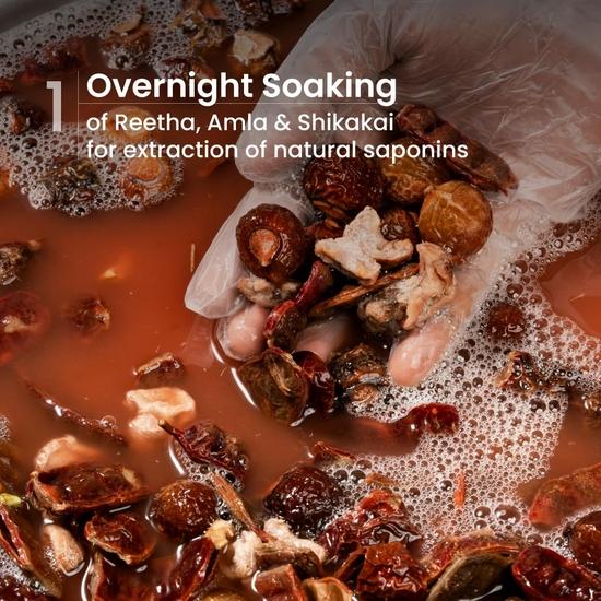 Nat Habit Безсульфатный натуральный шампунь для роста волос с пятью маслами гибискуса, шампунь Navdha для женщин и мужчин (Упаковка 1 X 250 мл)