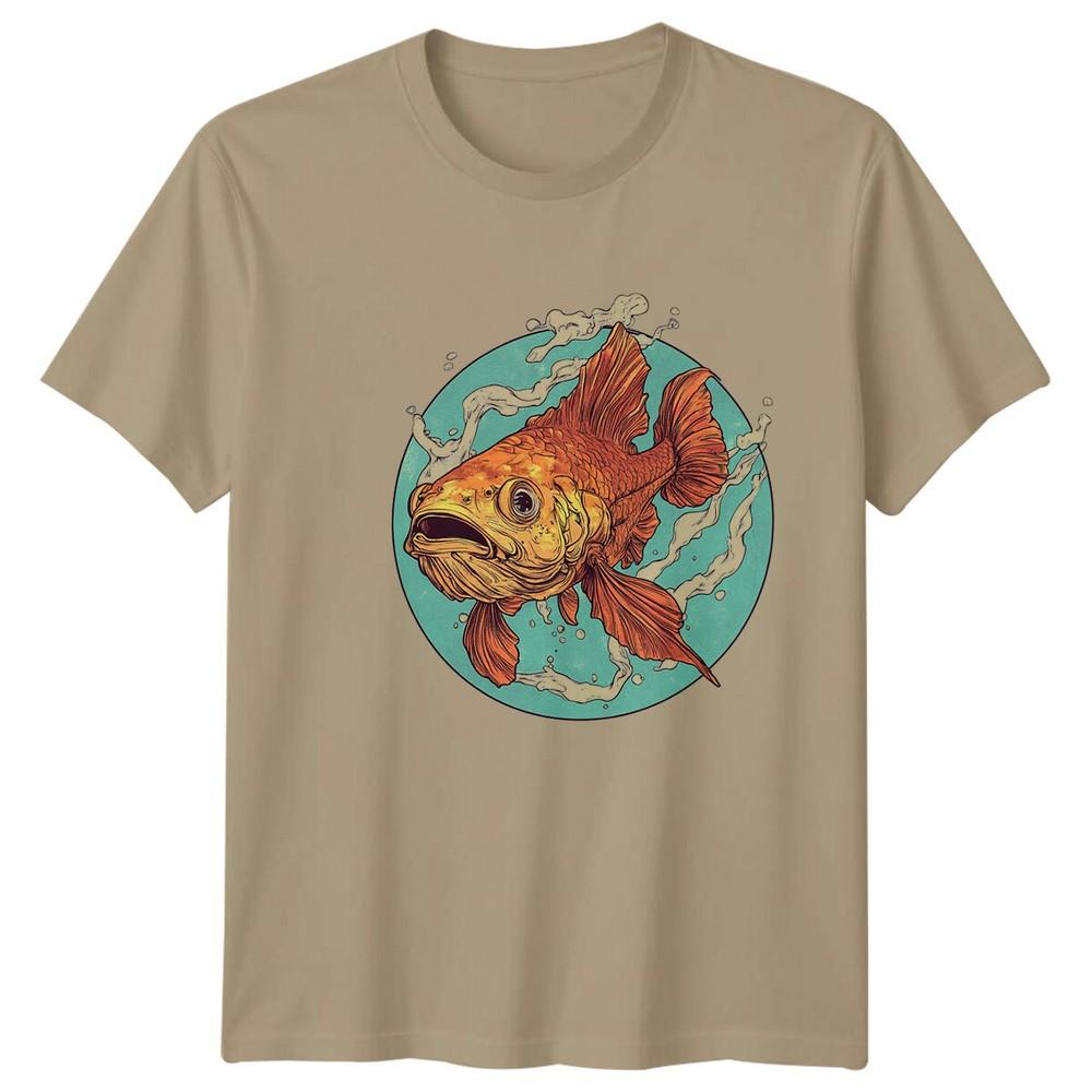 Goldfish Fish Animals Unisexs TShirt Aquarium Pet Lover Tee