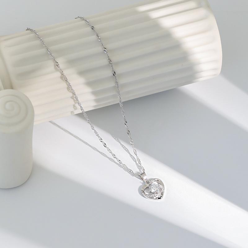 Ожерелье с бриллиантами Love INS Simple Couple Универсальное классическое ожерелье с бриллиантами в форме сердца