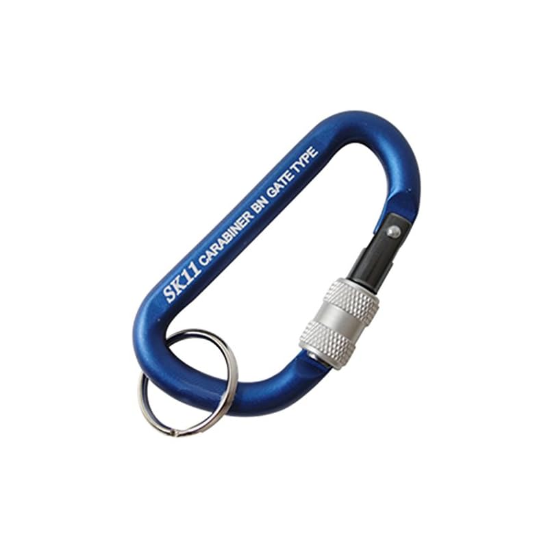 Блокирующийся карабин SK11 с функцией защиты от падения - Функция винтовой блокировки, Синий, 6 x 60 мм, SAC-660BN