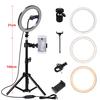 160CM Tripod Stand Photography Lighting Camera Photo Studio Circle Led Selfie 26cm Ring Light Phone