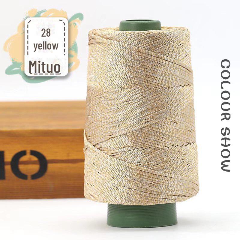 Легкая мерсеризованная хлопковая и льняная нить для шляп, обуви, сумок, подушек. Идеально подходит для изделий ручной работы с усовершенствованной шелковой нитью.