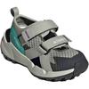 Adidas Terrex Hydroterra Synthetic Leather Fabric Comfortable Soft Sports Non-Slip Wear-Resistant Low-Top Sandals Kids Sandals Gray IH6374