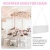 6 шт. Таблички для стульев Акриловые Подвесные Зарезервировано Для Свадьбы Прозрачные Маркеры Мест Украшение для Вечеринки Минималистичный Дизайн