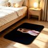 Singer A-Ariana Grande Soft Comfortable Short Plush Rug Carpet Anti‑Slip Floor Mat Machine Washable Home Decor
