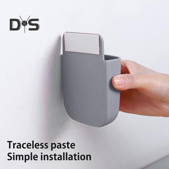 Настенный ящик для хранения вещей, прочный, выдерживающий нагрузку, простая установка, многофункциональный держатель для телефона, органайзер для хранения с дистанционным управлением