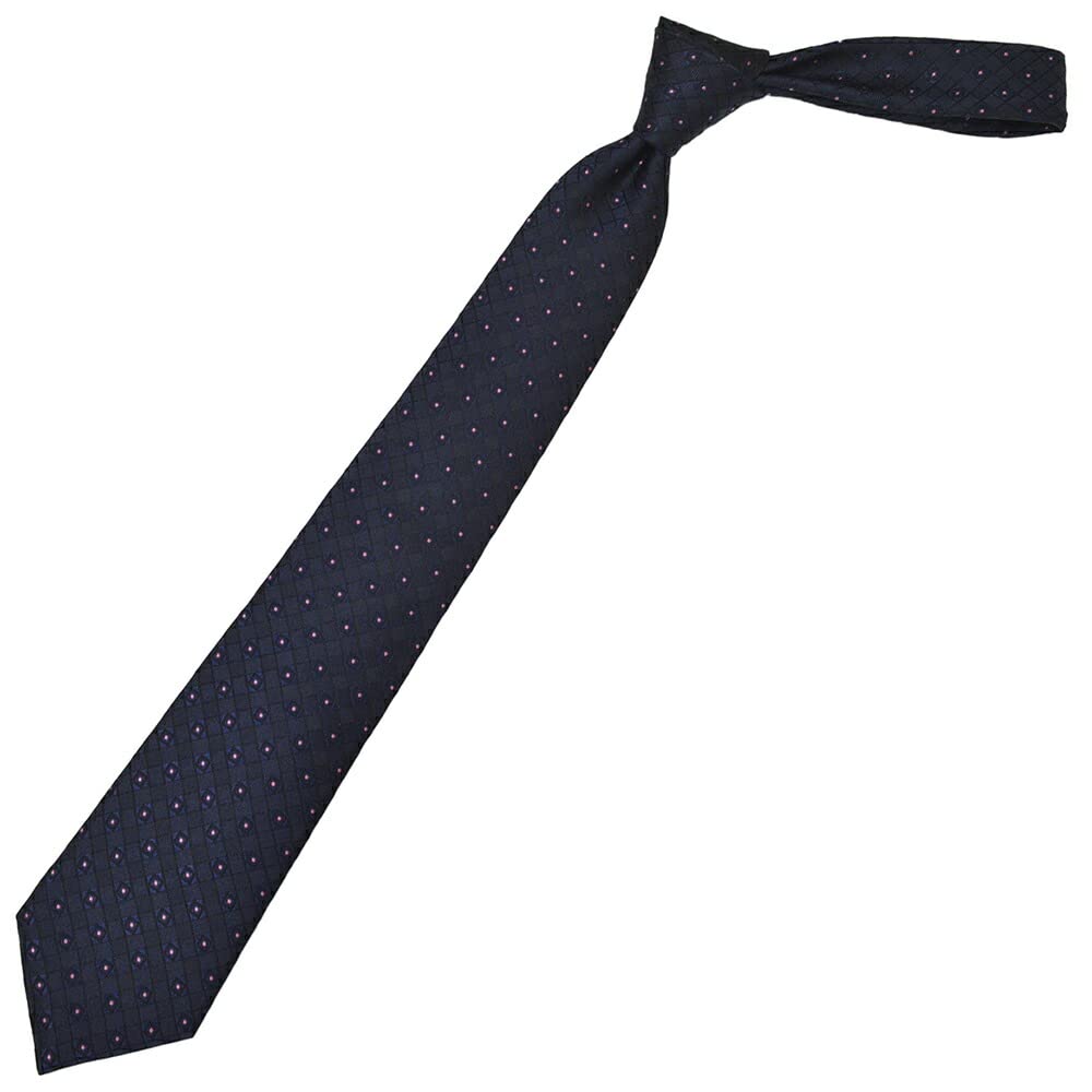 Галстук Giorgio Armani с узором в горошек и квадратным узором, шелковый галстук, ширина меча ega23s017 темно-синий [Giorgio Armani] мужской (Размер 8см) 3R929-00035 00035-СИНИЙ
