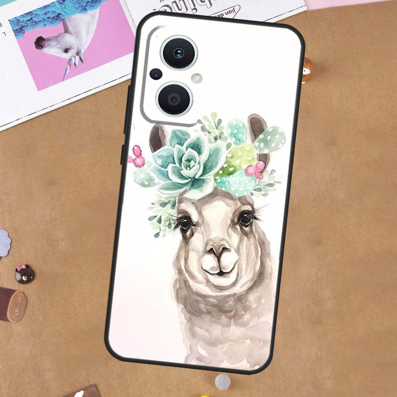 Чехол Lama Llama Alpaca для OPPO Reno 11F 12F 13F 14F 10 11 12 13 14 Pro 7 8 Lite 8T OPPO Find X5 X6 X8 X9 Pro