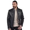 Genuine New Lambskin Motorcycle Biker Soft Men Jacket Black Stylish Leather Handmade
