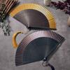 Gradient Color Retro Hand Fan Portable Dance Fan Chinese Style Bamboo Folding Fan  Gift Giving