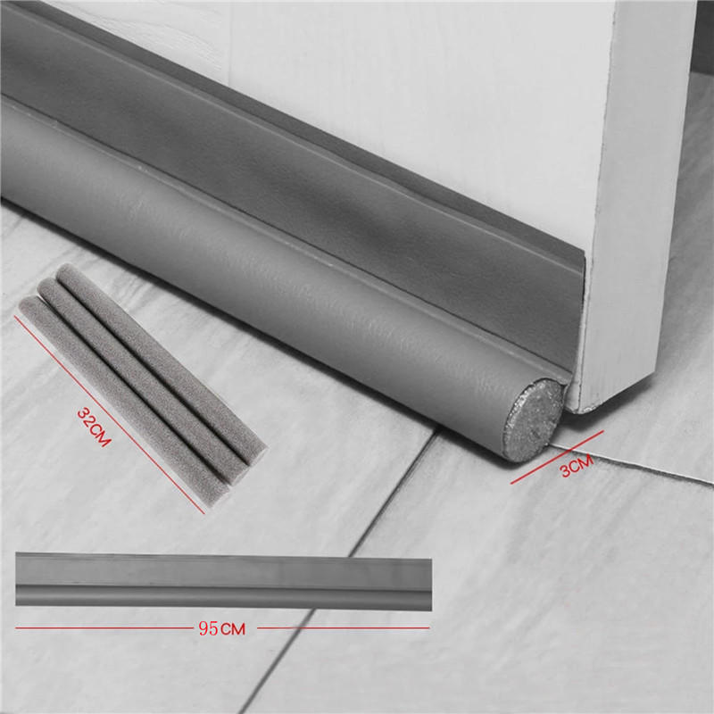 3pcs Windproof Seal Strip Houshold Bedrooms DIY Insect Proof Wall Panels Door Sealing Bar Stopper Weather Sound Stripping