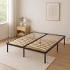 Jacky - Solid and Comfortable Bed Base 140x190 X 29 Cm Slatted Frame 9 Metal Legs - Quick and Easy Assembly