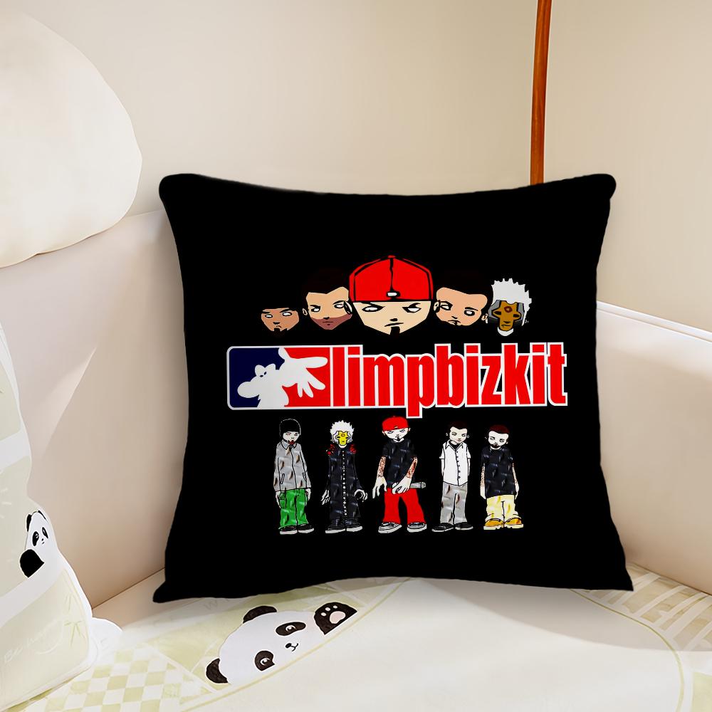 Рок-группа Limp Bizkit Музыкальная наволочка для подушки Диван Гостиная Спальня Изголовье Спинка Подушка Квадратная подушка Время для сна