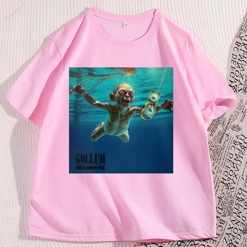 Gollum Cotton Short Sleeve TShirt Casual Short Sleeve Round Neck Tshirt Comfortable High Quality Cool T Shirt Unisexs Clothing