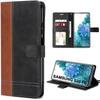 Case for Samsung Galaxy S20 FE - BOOLING - Two-tone - Synthetic Leather Brown-Black