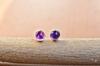 Natural Amethyst Stud Earrings , 925 silver Studs with push lock, Everyday Earrings , Small Studs , daily wear studs , amethyst earrings