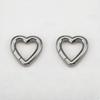 2Pcs 1Pc Charm Stainless Steel Buckle Heart Circular Connector DIY Necklaces Jewelry Making Lobster Buckle Accessories Wholesale