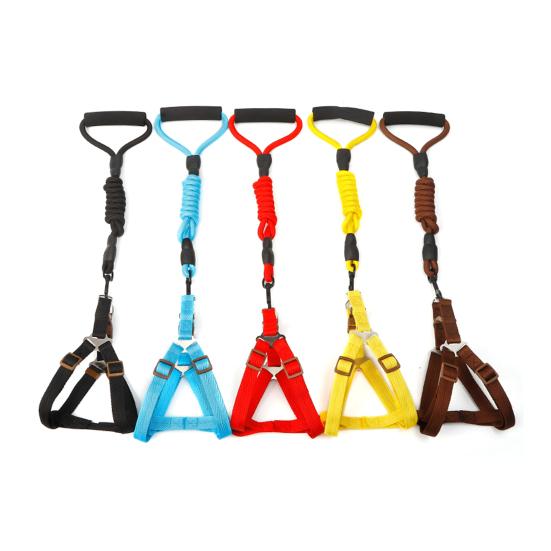 Шлейка для собак с поводком, жилет для дрессировки собак, поводок с мягкой ручкой, принадлежности для домашних животных для маленьких и средних собак и кошек