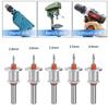 1 Set Countersink Drill Bit Conventional Round Design Alloy Cutter Head Adjustable Depth Easy To Install Taper Hole Drill Carpentry Accessories