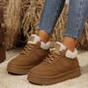Woman Sneakers Winter Woman Plus Cashmere Thicken Warm Boots Non-slip Outdoor Shoes Shoes Woman Footwears Bota