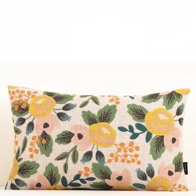 Decorative Cushion Covers Flower Floral Pillowcase Nordic Home Decor Living Room Hotel Sofa Seat Custom Throw Pillow Covers
