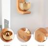 1pc Handcrafted Solid Wood Suction Door Chime - Beautiful Entryway Bell and Hanging Ornament